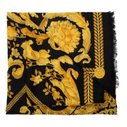 Picture of VERSACE Barocco Cashmere Blend Square Shawl