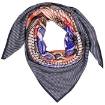Picture of HERMES Ladies Blue Suite And Pursuit Embroidered Giant Scarf