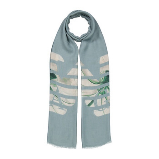 Picture of EMPORIO ARMANI Blue Logo Print Modal Scarf