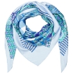 Picture of HERMES The Art Of Sarasa Giant Triangle Silk Twill Scarf