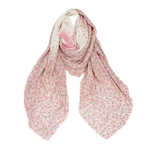 Picture of COACH Pink Oversized Square Scarf