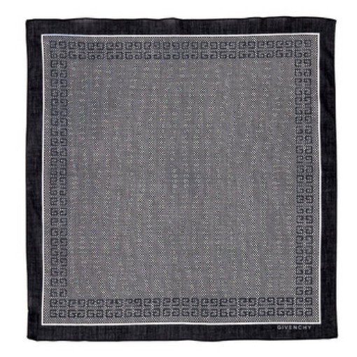 Picture of GIVENCHY Verbis Noir Silk Twill Scarf
