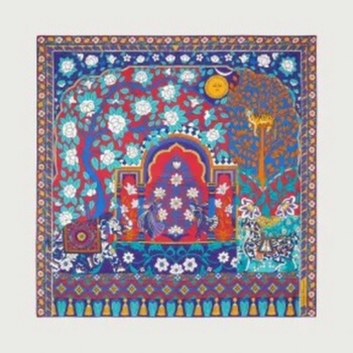 Picture of SALVATORE FERRAGAMO Multicolor Rajastan Silk Scarf