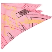 Picture of HERMES La Promenade Du Matin Giant Triangle Silk Twill Scarf