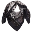 Picture of HERMES Ladies Black Jungle Love Rainbow 90 Embroidered Scarf