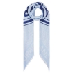 Picture of BURBERRY Pale Blue Logo TB Monogram Jacquard Silk And Wool Scarf