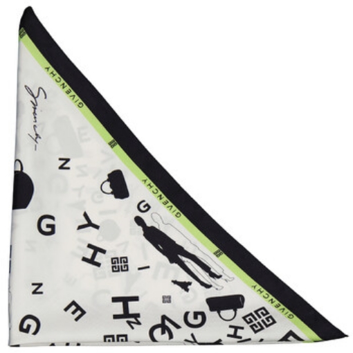 Picture of GIVENCHY Logo Print Sqaure Silk Scarf