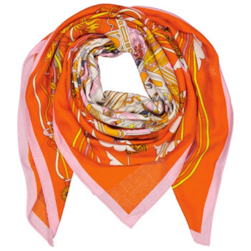 Picture of HERMES La Maison Des Carres Cashmere And Silk Shawl