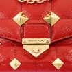 Picture of MICHAEL KORS Ladies Soho Small Studded Quilted Patent Leather Shoulder Bag - Crimson