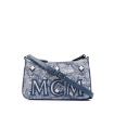 Picture of MCM Ladies Blue Shoulder Bag in Vintage Jacquard Monogram