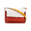 Picture of MARNI Ice Rust Honey Ladies Trunk Foldover Shoulder Bag