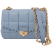 Picture of MICHAEL KORS Pale Blue Soho Small Quilted Leather Shoulder Bag