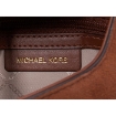 Picture of MICHAEL KORS Brown Ladies Hally Small Suede And Crocodile Embossed Shoulder Bag