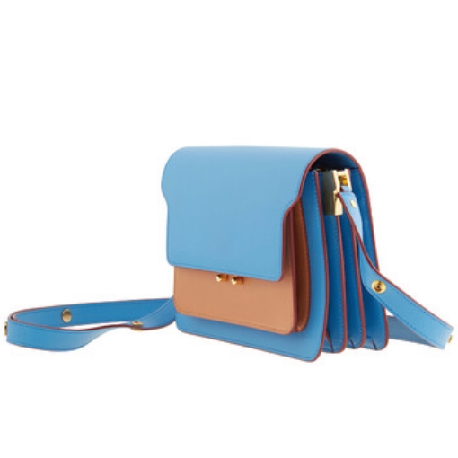 Picture of MARNI Open Box - Trunk Contrast-panel Leather Shoulder Bag