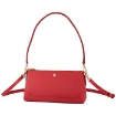 Picture of DAKS Ladies Clover Leather Shoulder Bag - Red