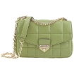 Picture of MICHAEL KORS Ladies Soho Small Leather And Chain Shoulder Bag - Light Sage