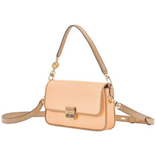 Picture of MICHAEL KORS Ladies Bradshaw Small Leather Shoulder Bag - Cantaloupe