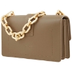 Picture of PINKO Love Leather Shoulder Bag In Cinereo Walnut