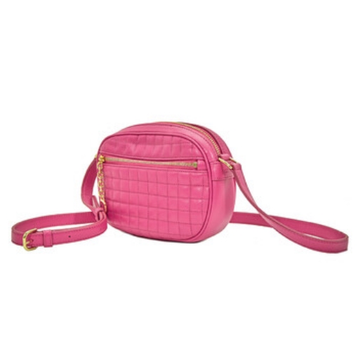 Picture of CELINE Small C Pink Quilted Shoulder Bag