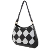 Picture of ALOHAS Ladies The C Scacchi Shoulder Bag - Black/White