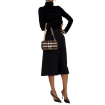 Picture of BURBERRY Ladies Small Lola Quilted Check Cashmere Bag