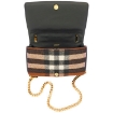 Picture of BURBERRY Ladies Small Lola Quilted Check Cashmere Bag