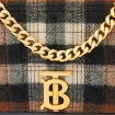 Picture of BURBERRY Ladies Small Lola Quilted Check Cashmere Bag