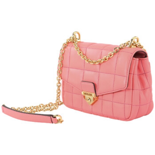 Picture of MICHAEL KORS Ladies Soho Small Quilted Leather Shoulder Bag - Tea Rose