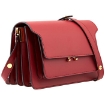 Picture of MARNI Ladies Leather Trunk Shoulder Bag-Red