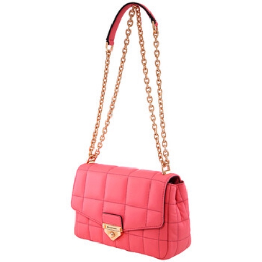 Picture of MICHAEL KORS Red Ladies SoHo Large Quilted Leather Shoulder Bag