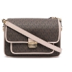 Picture of MICHAEL KORS Ladies Bradshaw Medium Messenger Bag - Brown/Soft Pink