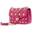 Picture of MICHAEL KORS Ladies Wild Berry Soho Small Studded Quilted Patent Leather Shoulder Bag