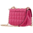 Picture of MICHAEL KORS Ladies Wild Berry Soho Small Studded Quilted Patent Leather Shoulder Bag