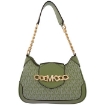 Picture of MICHAEL KORS Signature Logo-print Small Hally Shoulder Bag - Light Sage