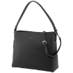 Picture of DAKS Ladies Vauxhall Black Leather Shoulder Bag