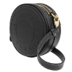 Picture of BURBERRY Ladies Black Leather Logo Embossed Round Louise Bag