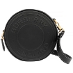 Picture of BURBERRY Ladies Black Leather Logo Embossed Round Louise Bag