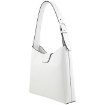 Picture of SALVATORE FERRAGAMO Ladies Trifolio Large Leather Shoulder Bag - White