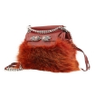 Picture of ROBERTO CAVALLI Ladies Volpe And Nappa Shoulder Bag