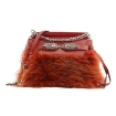 Picture of ROBERTO CAVALLI Ladies Volpe And Nappa Shoulder Bag