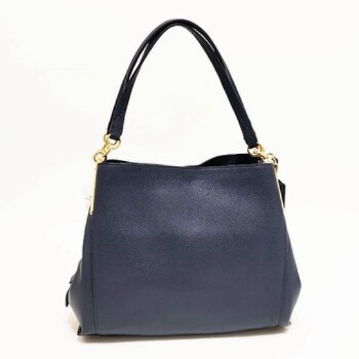 Picture of COACH Ladies Dalton 31 Blue Pebble Leather Shoulder Bag