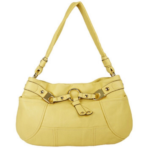 Picture of B. MAKOWSKY Open Box B Makowsky Dakar Yellow Leather Shoulder Bag BM13020-YLW