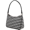 Picture of KATE SPADE The Little Better Sam Stripe Small Shoulder Bag in Black/Clotted Cream