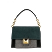 Picture of FURLA Ladies Diva S Tricolor Suede And Leather Shoulder Bag