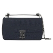 Picture of BURBERRY Navy Small Lola Horseferry Logo Canvas Bag