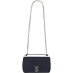 Picture of BURBERRY Navy Small Lola Horseferry Logo Canvas Bag