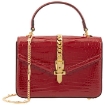 Picture of GUCCI Sylvie 1969 Crocodile-embossed Leather Mini Top Handle Bag