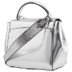 Picture of BALLY Ladies Silver B Turnlock Shoulder Bag