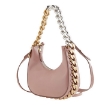 Picture of STELLA MCCARTNEY Dusty Pink Frayme Mini Zipped Shoulder Bag