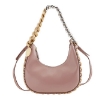 Picture of STELLA MCCARTNEY Dusty Pink Frayme Mini Zipped Shoulder Bag